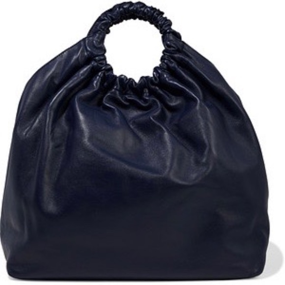 The Row XL Double Circle Lambskin Leather Tote - Picture 5 of 14